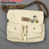 Weiyinxing Women's Canvas Bag Japanese Department Harajuku Windsuit Messenger Bag Female Korean Students Shoulder Bags