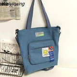 Weiyinxing Men Messenger Bag Fashion Women Handbag Shoulder Bag Large Capacity Canvas Bag Cartoon Student School Bags Tote Tool Pouck
