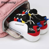 Weiyinxing Backpack Large Diaper Bag Dry and Wet Pocket Shoes Compartment USB Charging Bottle Insulation Mother and Baby Bag
