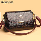 Weiyinxing Patent Leather Women's Bag Fashion Shoulder Crossbody Bags for Women 2023 Designer Handbag Large Capacity Female Tote Sac