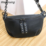 Weiyinxing Quality First layer cowhide Women Handbag 100% Genuine Leather Ladies Shoulder Bag Designer Chain Female Messenger Tote Bag