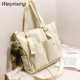 Weiyinxing Bag Shoppers Simple Fashion Zipper Handbags Shoulder Waterproof Large Capacity Zipper Bags 2023 Women's Brand Crossbody