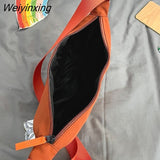 Weiyinxing Solid Color Chest Bag For Women Large Capacity Travel Crossbody Female Half Moon Belt Bag Ladies Daily Street Fanny Packs