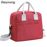 Weiyinxing Large Shoulder Cooler Bags Portable Lunch Bag For Women Fridge Bag Zipper Thermal Bag Lunch Box Tote Food Picnic Beach Bag