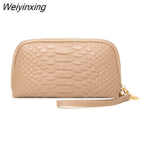 Weiyinxing Crocodile Pattern Genuine Leather Women Purses Coin Purse Card Holder Wallets Cow Leather Female Clutch Money Phone Bags