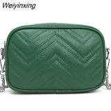 Weiyinxing Messenger Bags Small square bag Genuine Leather Women Handbags Fashion Quality Women Bags Casual Tote Lady Shoulder Bags