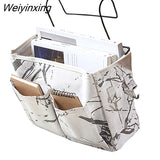 Weiyinxing Cosmetics Makeup Organizer Cotton Storage Bag With Pockets Hanging Organizer For Bathroom Remote Control Pouch Box