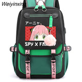 Weiyinxing X Family Anya Forger School Backpack Bag Women Comics Anime School Bags Teenager Girls Bookbag Travel Shoulder Backpack Bags