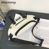 Weiyinxing Product Unisex Pure Color Shoulder Bag Fashion Casual Mini Boys Girls Chest Package Inclined Shoulder Bag Nylon Cool style