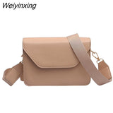 Weiyinxing Flap Crossbody Bags for Women PU Leather Small Square Bag Clutches Casual Shoulder Messenger Bag Small Handbags