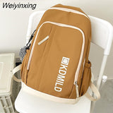 Weiyinxing Harajuku Cute Girls Backpack Double Zipper Waterproof College School Bag Teenagers Girls Student Rucksack Kawaii Mochila