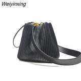Weiyinxing Natural Real Leather Women Bag Luxury Designer Handbag Removable Shoulder Strap Crossbody Bags Female Summer Shoulder Bag
