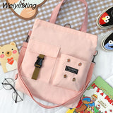 Weiyinxing Cartoon Tote Bag Canvas Handbag Shopping Bag Super Cool Handbags Shoulder Bags for Girl Book Bags Bolsa Feminina Mochila