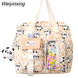 Weiyinxing Kawaii Travel Small Waterproof School Bag Female Cartoon College Backpack Women Laptop Book Bags Lady Cute Backpack Fashion