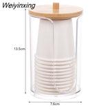 Weiyinxing Cotton Swab Plastic Storage Box Bag Female Makeup Organizer For Cosmetics Bathroom Jewelry Makeup Brushes Desk Organizer