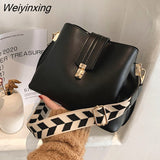 Weiyinxing Luxury Shoulder Bag Women Handbag Designer Brand Bucket Bags Leather Women Crossbody Bag Famous Brand Bags Shopper Purses