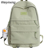 Weiyinxing Boy Girl Nylon Cute Backpack Laptop Waterproof Ladies Student Bag Male Female Travel Backpack Cool Women Men School Bags