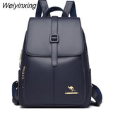 Weiyinxing 2023 Women Leather Backpacks Fashion Shoulder Bags Female Backpack Ladies Travel Backpack Mochilas School Bags For Girls