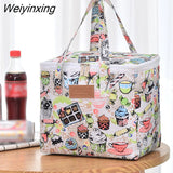 Weiyinxing Beach Cooler Bag for Meal Picnic Lunch Bag for Women Cartoon Flamingo Thermal Fridge Bag Food Box Travel