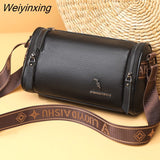 Weiyinxing Women's Fashion Handbags Retro Solid Color Leather Shoulder Casual Women High-ranking New season 100% cowhide Underarm Bag