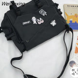 Weiyinxing Handbags Shoulder Bag Large Capacity Crossbody Bags for Teenager Girls Men Harajuku Messenger Bag Student School Bags Sac