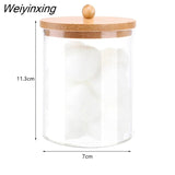 Weiyinxing Cotton Swab Plastic Storage Box Bag Female Makeup Organizer For Cosmetics Bathroom Jewelry Makeup Brushes Desk Organizer