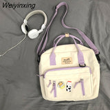Weiyinxing School Bag Original Designer Large Capacity Handbag Shoulder Messenger Bag Dual Purpose Backpack Handbags Women Bags