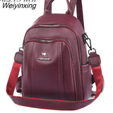 Weiyinxing Women Backpack Designer high quality Leather Women Bag Fashion School Bags Large Capacity Travel Backpacks mochila