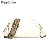 Weiyinxing Women Genuine Leather Shoulder Crossbody Bags High Quality Solid Cow Leather Ladies Handbags Designer Female Messenger Tote Sac