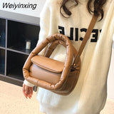 Weiyinxing Down Padded Women's Handbags Designer Cotton Space Bags for Women 2023 Brands Quilted Shoulder Crossbody Bag Tote Clutch