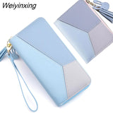 Weiyinxing Wallets Zipper Coin Purse Lady Long Short Purses Handbags Women Clutch Cards Holder PU Leather Moneybag Billfold Wholesale
