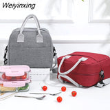 Weiyinxing Large Shoulder Cooler Bags Portable Lunch Bag For Women Fridge Bag Zipper Thermal Bag Lunch Box Tote Food Picnic Beach Bag