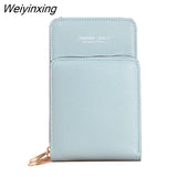 Weiyinxing Mini Phone Bag Luxury Hand Bags for Womens PU Leather Crossbody Bags Vertical Zipper Wallet Small Shoulder Bag