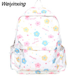 Weiyinxing Cute Cartoon Printing Girl Travel Book Bag Trendy Women Laptop Leisure School Bags Female Fashion College Backpack Kawaii