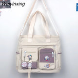 Weiyinxing Nylon Women Handbags Messenger Bag Youth Ladies Fashion Shoulder Tote Bag Versatile Female Crossbody Bags Pouch Pack Bolsas