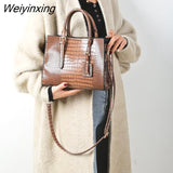 Weiyinxing Soft Leather Large Capacity Female Handbag Luxury Fashion Women Shoulder Bags Designer High Quality Lady Messenger Totes