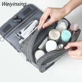 Weiyinxing Quality Travel Makeup Bags Women Waterproof Cosmetic Bag Toiletries Organizer Hanging Dry And Wet Separation Storage Bag