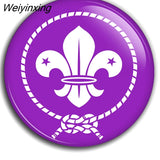 Weiyinxing accessories badge 45mm broches de decoración insignias de Metal para ropa decoración de mochila