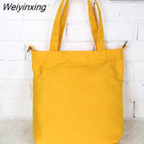 Weiyinxing All-match Women's Tote Shoulder Bag New Canvas Hit Color Crossbody Bags For Women 2023 Fashion Letter Zipper Handbags