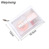 Weiyinxing Cosmetics Bag Women Makeup Organizer Travel Handbag Zipper Clear Beauty Wash Bath Toiletry Waterproof Bags Kit