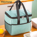 Weiyinxing Portable Lunch Bag Cationic Large Thermal Insulation Bag Ice Bag Thickened Large-capacity Lunch Box Bag Picnic Bag