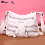 Weiyinxing Quality Soft Leathe Women Handbags Women's Bag Designer Fashion Women Shoulder Bag Luxury Female Messenger Bag Ladies Totes