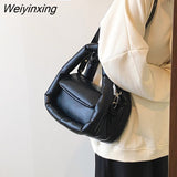 Weiyinxing Down Padded Women's Handbags Designer Cotton Space Bags for Women 2023 Brands Quilted Shoulder Crossbody Bag Tote Clutch