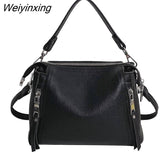 Weiyinxing Genuine Leather Women Handbags Cowhide Women Shoulder bag Fashion Luxury Ladies Messenger Bags High Quality Female Tote bag