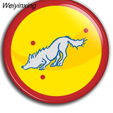 Weiyinxing accessories badge 45mm broches de decoración insignias de Metal para ropa decoración de mochila