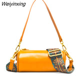 Weiyinxing Solid Color Cow Leather Small Ladies Handbag Luxury Shoulder Messenger Bags for Women 2023 Luxury Female Tote Sac Purses