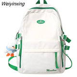 Weiyinxing Girl Travel School Bag Female Nylon Kawaii College Backpack Cool Women Laptop Book Bag Lady Cute Student Backpack Trendy