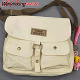 Weiyinxing Women's Canvas Bag Japanese Department Harajuku Windsuit Messenger Bag Female Korean Students Shoulder Bags