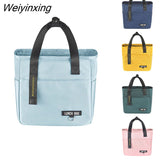Weiyinxing Bento Lunch Box Thermal Bag Large Capacity Food Zipper Storage Bags Container for Women Cooler Travel Picnic Handbags