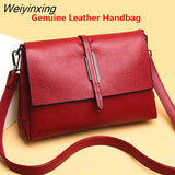 Weiyinxing Genuine Leather Handbags Women's Bag Designer Cowhide Crossbody Bags Fashion Women Shoulder Bag High Quality Ladies Totes
